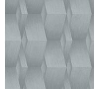 3D Effetto Sovrapposto Parallelograms Geometrico Erismann Parati Grigio 10046-10