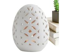 3D Egg Candle Holder - Reusable Carved Candlesticks, Cracked Design with Artistic Detail, Festive Centerpiece with Shape, Holiday Decor, Home Display for Indoor Family Friends Friends