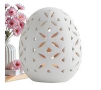 3D Egg Candle Holder - Reusable Carved Candlesticks, Cracked Design with Artistic Detail, Festive Centerpiece with Shape, Holiday Decor, Home Display for Indoor Family Friends Friends