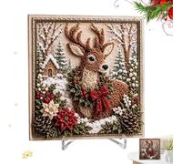 3D Fabric Craft Set - Holiday Handmade Materials, Creative Textile Art Kit,