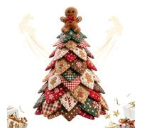 3D Fabric Quilted Christmas Tree Kit, Precut Fabric Sewing Set Christmas | Christmas Tree Material Kit, Adults Christmas Tree Sewing Kit for Home Hobby Studio Office Travel Daily