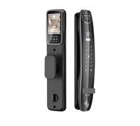 3D Face Smart Door Lock Telecamera di sicurezza Monitor Impronta digitale intelligente Password Sblocco chiave elettronica biometrica,Resistente alla corrosione(CS7(6068-U-24-240-R))