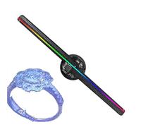 3D-Fächer-ologramm-Projektor, 3D-ologramm-Fächer, 16,5-Zoll-LED-Lüfter-Hologramm-Vollfarbprojektor Mit 244 LED-Lichtern, Feiertagsprojektor Mit Einer Auflösung Von 2000 X 224 Für Shop Bar Weihnachte