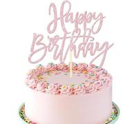 3D Farfalle Decorative Torta, Decorazioni Torte Compleanno Farfalle 13 Pezzi Rosso-Rosa/Rosa-Bianco Cake Topper Ragazze per Feste di Compleanno, Matrimoni, Feste a Tema