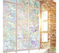 3D Finestre Adesivo in Vetri Ultra-Sottile Anti-UV Pellicola a Colori Protezione della Privacy Doccia a Prova di Luce Finestra Vetro Decorativa Autoadesive per Casa Bagno Cucina Ufficio (45 * 200CM)