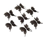 3d Fiore Bianco Pizzo Applique 10/20 pezzi di patch fiocco in rete con applicazione farfalla in garza 3D for cucito artigianale fai da te(20pcs B)