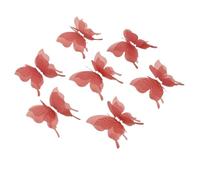 3d Fiore Bianco Pizzo Applique 10/20 pezzi di patch fiocco in rete con applicazione farfalla in garza 3D for cucito artigianale fai da te(20pcs H)