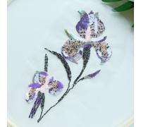3D Floreale Applicazione Perline Iris Fiore Toppa Per Abito, Costumi 1pc