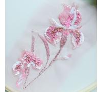 3D Floreale Applicazione Perline Iris Fiore Toppa Per Abito, Costumi 1pc