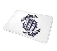 3D Flower Of Life Tapappeto antiscivolo Tappeto per tappeto per ingresso cucina, bagno in soggiorno, tappetini per i piedi - 50x80cm