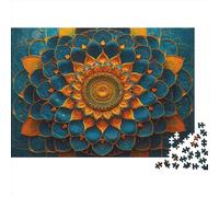 3D Flower Puzzle 1000 Pezzi Mandala Divertimento Creativo Riduzione Dello Stress Per Lei O Lui Idea Regalo Qualità Premium Facile Da Comporre Qualità Premium 1000pcs (75x50cm)