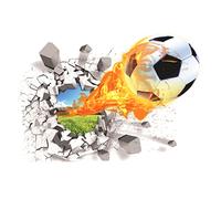 3D Football Wall Adesivo DECAL DECALE SOGNO SOGGIORNO per bambini..