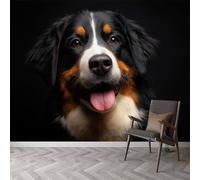 3D Fotomurale Murales Cane Animale Carta da Parati Panoramica 450x315 cm Simpatico Cane da Compagnia Fotomurali Tessuto Non Tessuto Decorazione Parete Poster Camere da Letto Pareti Murale q.9398