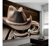 3D Fotomurale Murales Cowboy Occidentale Carta da Parati Panoramica 250x175 cm Cowboy Occidentale Fotomurali Tessuto Non Tessuto Decorazione Parete Poster Camere da Letto Pareti Murale w.688