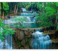 3D Fotomurale Murales Paesaggio Cascata Carta da Parati Panoramica 150x105 cm Autunno Fotomurali Tessuto Non Tessuto Decorazione Parete Poster Camere da Letto Soggiorno Pareti Murale q.8328