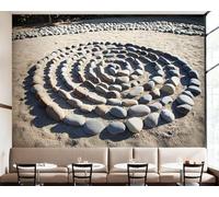 3D Fotomurale Murales Sassi di Sabbia Carta da Parati Panoramica 250x175 cm Pietra Arenaria Fotomurali Tessuto Non Tessuto Decorazione Parete Poster Camere da Letto Soggiorno Pareti Murale q.5418