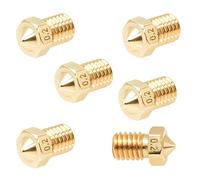 3D FREUNDE 6 pezzi. J-head compatibile con E3D V5/V6 - Ugello in ottone per stampante 3D con filamento da 1,75 mm, compatibile con stampanti 3D Nozzle M6, 6 * 0.2mm