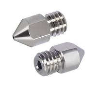 3D FREUNDE TC4 Titanium MK8 Nozzle 0,2 mm (Confezione da 2) - Ugello di precisione in lega di titanio per stampanti 3D - Alta resistenza, estrusione pulita e qualità di stampa durevole - Compatibile