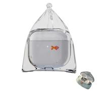 3D Funny Goldfish Bag Silicone Case Cover for AirPods 1/2/3/4 Pro,Cute Cartoon Clear Liquid Silicone Earphone Case,Shockproof Anti Drop Protection Earphone Cover
