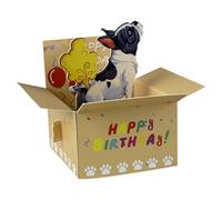 3D Funny Happy Birthday Card - Humorous Greeting, Celebration Stationery, Creative Festive Design | Birthday Card For Husband Wife Mom Dad Son Daughter Sister Friend Kids Men Women Party