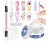 3D Gels - 60g FIngernail Sculpting Glue, Hard Builder Gel For Carving, Hand Home Non-sticky Extension Molding | Plentiful Amount Of Solid Gel, This Product Caters Beginners Professional