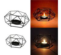 3D Geometric Wedding Candelabro Candela Tea Light Holder Party S + L