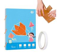 3d Geometry Learning Book, Educational Toy with 9.12.15 3d Solids, Spatial Thinking Puzzle Set, Perfect for Kids Classroom Travel Homeschool, 29.7x21cm 350g Multicolor Paper