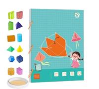3D Geometry Learning Book for Kids - Pull String Math Teaching Tool with 9/12/15 Geometric Models | Safe Braided Rope Design | Volume & Surface Area Formulas (12-Mode)