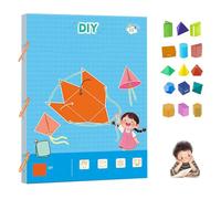 3d geometry learning book, Libro di Geometria 3D con Cordino Intrecciato per Insegnare le Formule di Volume e Area Superficiale, puzzle di forme geometriche con Solidi 9/12/15-15-model