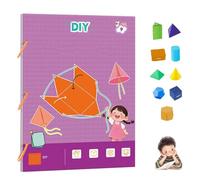 3d geometry learning book, Libro di Geometria 3D con Cordino Intrecciato per Insegnare le Formule di Volume e Area Superficiale, puzzle di forme geometriche con Solidi 9/12/15-9-model