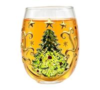 3D Glass Christmas Coffee Mugs Non-Slip Grip Hot and Cold Drinks Drinkware