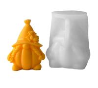 3D Gnome Silicone Mold - Fall Gnome Chocolate Mold | Halloween Pumpkin Candle Molds | Autumn Reusable Fall Crafts Thanksgiving Mould for Soap Resin Art Project Cake Pop Wedding Favors