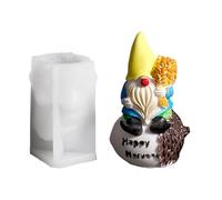 3D Gnome Silicone Molds - Cute Gnome Shapes With Wheat Pumpkin Corn Patterns, Reusable Flexible Mold, Durable Heat-Resistant Material | DIY Candle Soap Resin Craft Making Tool For Home Workshop