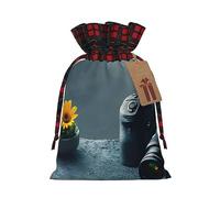 3D Graphics Universe Space - Borsa a tracolla natalizia con coulisse, 11,9 x 17,5 cm, robusta borsa per regali e oggetti essenziali per l'uso quotidiano
