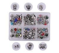 3D Halloween Vintage teschio scheletrico strass