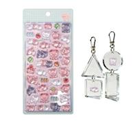 3D Harzaufkleber - 9.5x20cm Tier Motiv, Wiederverwendbare Aufkleber, Wasserflaschen, Planer, Kühlschrank, Auto Dekoration | Niedliche Langlebige Harzblase Sticker Für Kinder, Familie, Freunde, Zuhause