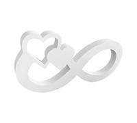 3d Heart Resin Ornament - Romantic Decorative Sculpture, Infinity Design Enhances Contemporary Interiors with Stylish Charm | Ideal for Living Rooms, Bedrooms, Uffizi, and Special Occasion Dec