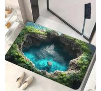 3D Hole Rug, 2026 Upgraded 3D Rugs Optical Illusion, Brick Bottomless Hole Area Rug, Trap Optical Illusion Bottomless Non-slip Doormat, for Door Entrance, Bathroom, Living Room (I,31.5*47.2in)