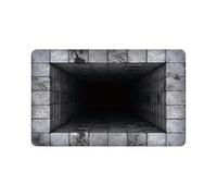 3d Hole Rug - 3d Vision Trap Floor Mat | 31.5 X 19.7 Inch Non-Slip Quick Dry Mat, 3 D Rugs Optical Illusion, 3 D Hole Carpet For Thanksgiving Home Holiday New Year Party Eve Entryway Living Room