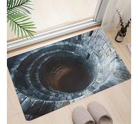 3D Hole Rug, Rugs That Look like a Hole, Trap Optical Illusion Bottomless Non-slip Doormat, Test & Game with Your Cat Or Dog, for Door Entrance, Bathroom, Living Room (10, 50*80cm/19.6*31.4in)