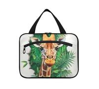 3D Hole White Wall Animal Giraffe Hanging Makeup Travel Bag con gancio, borsa multifunzionale per la cura della pelle di design per il viaggio Must Haves Travel estuche para maquillaje L