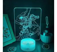 3D Illusion Light Lampada da notte a LED che rappresenta Erwin Smith Regalo divertente per la lampada di un amico Decorazione della camera da letto Lampada da comodino Attack On The Titans 7 colori