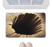 3D Illusion Rug, Optical Abyss Doormat Carpet, 20x32 Inch Floor Mat with Non-Slip Backing, Entrance Rug, Visual Carpet with Compact Build, Home Mat Accessories for Bathroom and Entryway