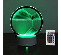 3D in Movimento Sabbia Art Picture Sand Art Liquid Motion Decor Lamp Motion Display Mare Fluente E Sabbia Landscape Frame con Luce A LED 3D Mobile Sabbia Immagini Decorative Sabbia Art, Green
