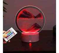 3D in Movimento Sabbia Art Picture Sand Art Liquid Motion Decor Lamp Motion Display Mare Fluente E Sabbia Landscape Frame con Luce A LED 3D Mobile Sabbia Immagini Decorative Sabbia Art, Red