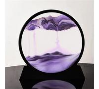 3D IN Movimento Sabbia Arte Immagine Vetro Rotondo Sandscape Clessidra Ufficio /