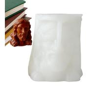 3D Jesus Mary Wax Mold - Reusable Candle Making Mold, Flessibile Silicone Form For Soap Resin Clay Craft | For Adults Women Home Decoration Lovers Plaster Dessert Chocolate Creative Hobby