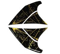 3D Kniepad Oro Metallizzato Proteggi Serbatoio Moto Racing Protezione Adesivo