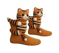 3D Knit Animal Socks, Cute Funny Novelty Animal Hugging Socks for Christmas, Women Teenage Girl Gifts