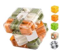 3d Labirinto Puzzle Cube, grande labirinto rompicapo giocattolo per adolescenti e adulti, gioco di logica ad alta difficoltà per la consapevolezza spaziale (Verde Arancione)
